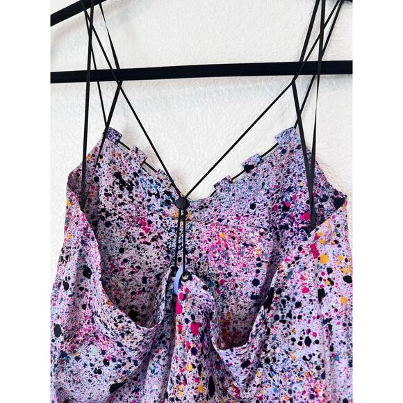 NWT MCQ Drawcord Mini Slip Dress Liliac Size medium Removable Sleeves $635 - Picture 16 of 16